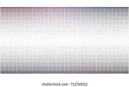 Dark Purple vector modern geometrical circle abstract background. Dotted texture template. Geometric pattern in halftone style with gradient. 