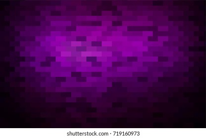 Dark Purple vector modern geometrical background. Abstract template. Geometric pattern in square style with gradient.
