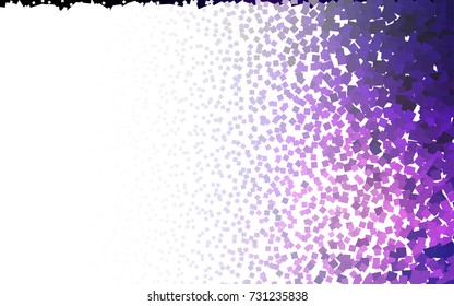 Dark Purple vector modern geometrical background. Abstract template. Geometric pattern in square style with gradient.
