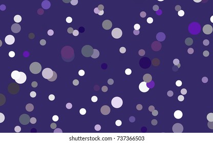 Dark Purple vector modern geometrical circle abstract background. Dotted texture template. Geometric pattern in halftone style with gradient. 