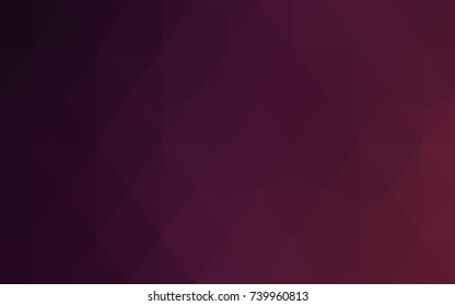 Dark Purple vector modern geometrical abstract background. Texture, new background. Geometric background in Origami style with gradient. 