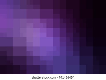 Dark Purple vector modern geometrical abstract background. Texture template. Geometric pattern in Origami style with gradient. 