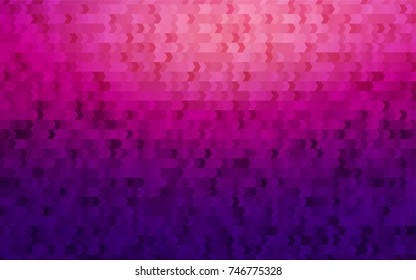 Dark Purple vector modern geometrical background. Abstract template. Geometric pattern in square style with gradient.