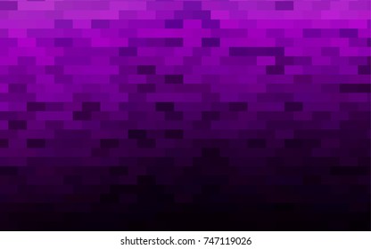 Dark Purple vector modern geometrical background. Abstract template. Geometric pattern in square style with gradient.