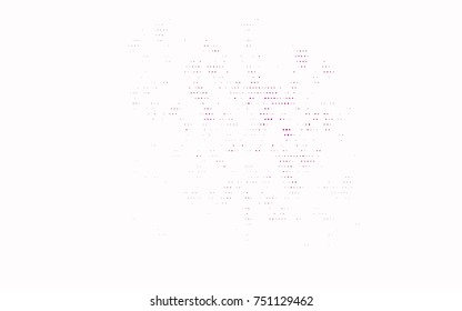 Dark Purple vector modern geometrical circle abstract background. Dotted texture template. Geometric pattern in halftone style with gradient. 