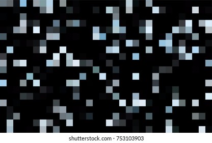Dark Purple vector modern geometrical background. Abstract template. Geometric pattern in square style with gradient.