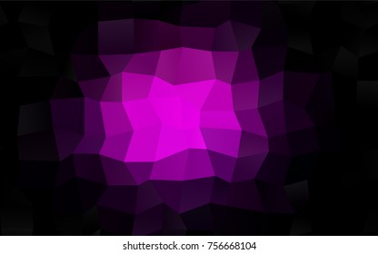 Dark Purple vector modern geometrical background. Abstract template. Geometric pattern in square style with gradient.