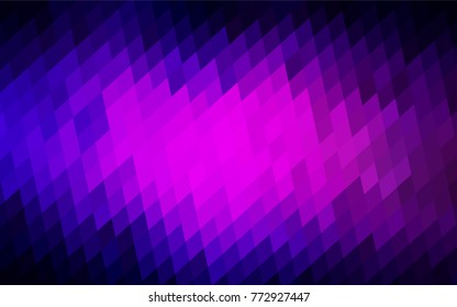 Dark Purple vector modern geometrical background. Abstract template. Geometric pattern in square style with gradient.