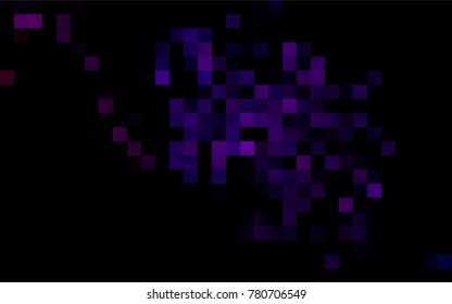 Dark Purple vector modern geometrical background. Abstract template. Geometric pattern in square style with gradient.