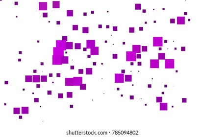 Dark Purple vector modern geometrical background. Abstract template. Geometric pattern in square style with gradient.