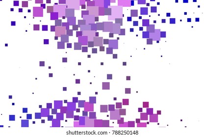 Dark Purple vector modern geometrical background. Abstract template. Geometric pattern in square style with gradient.