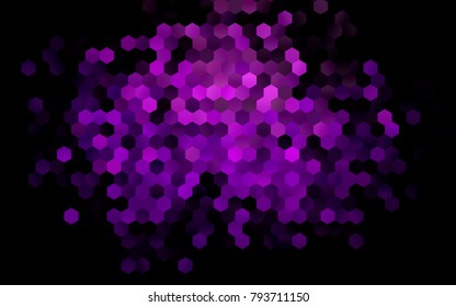 Dark Purple vector modern geometrical abstract background. Texture, brand-new background. Geometric background in Origami style with gradient. 
