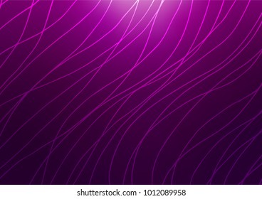 Dark Purple vector natural abstract pattern. Shining colored illustration with doodles in Arabic style. The pattern can be used for wallpapers and coloring books.