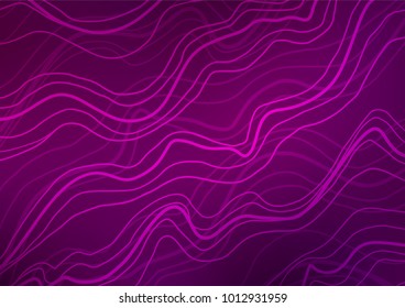 Dark Purple vector natural abstract pattern. Shining colored illustration with doodles in Zen tangle style. Hand painted design for web, leaflet, textile.