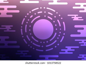 Dark Purple vector natural abstract texture. Modern geometrical abstract illustration with doodles. The pattern can be used for heads of websites and designs.