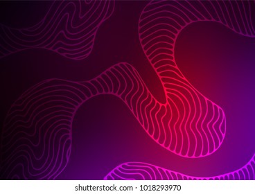 Dark Purple vector natural abstract background. Geometric doodle illustration in Origami style with gradient. The completely new template can be used for your brand book.