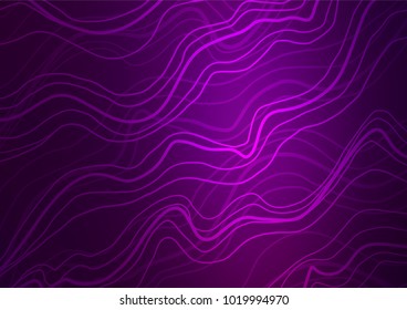 Dark Purple vector natural abstract pattern. Brand-new colored illustration in blurry style with doodles. The completely new template can be used for your brand book.