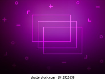 Dark Purple vector natural abstract pattern. Glitter abstract illustration with doodles and Zen tangles. The elegant pattern can be used as a part of a brand book.