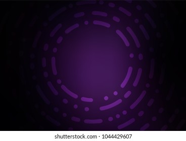 Dark Purple vector natural abstract pattern. Modern geometrical abstract illustration with doodles. Brand-new style for your business design.