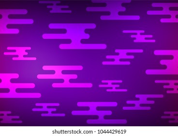 Dark Purple vector natural abstract template. A completely new color illustration in doodle style. A completely new template for your business design.