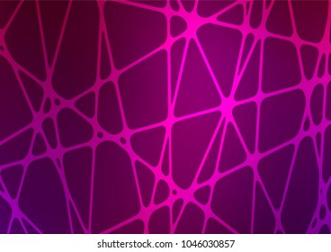 Dark Purple vector natural abstract pattern. Colorful abstract illustration with lines in Asian style. A new texture for your design.
