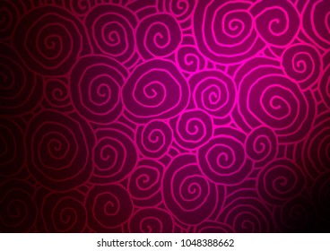 Dark Purple vector natural abstract texture. Shining colored illustration with doodles in Zen tangle style. The pattern can be used for coloring books and pages for kids.