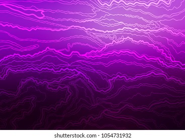 Dark Purple vector natural abstract pattern. Glitter abstract illustration with doodles and Zen tangles. The elegant pattern can be used as a part of a brand book.