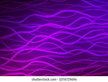 Dark Purple vector natural abstract pattern. Glitter abstract illustration with doodles and Zen tangles. The pattern can be used for coloring books and pages for kids.