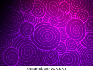 Dark Purple vector natural abstract texture. Geometric doodle illustration in Origami style with gradient. The doodle design can be used for your web site.