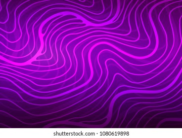 Dark Purple vector natural abstract background. Colorful abstract illustration with lines in Asian style. Hand painted design for web, wrapping, wallpaper.