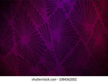 Dark Purple vector natural abstract background. Creative illustration in blurred style with doodles and Zen tangles. Hand painted design for web, leaflet, textile.