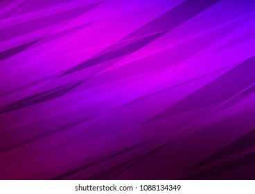 Dark Purple vector natural abstract pattern. Colorful abstract illustration with lines in Asian style. Brand new design for your business.