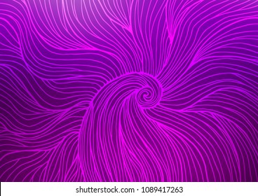 Dark Purple vector natural abstract pattern. Creative illustration in blurred style with doodles and Zen tangles. The textured pattern can be used for website.