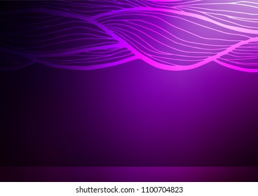 Dark Purple vector natural abstract texture. Glitter abstract illustration with doodles and Zen tangles. The completely new template can be used for your brand book.