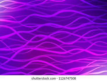 Dark Purple vector natural abstract texture. Shining colored illustration with doodles in Zen tangle style. A completely new design for your business.