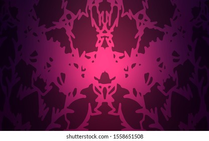 Dark Purple vector natural abstract pattern. Colorful abstract illustration with lines drawn by child in Asian style. The best blurred design for your business.
