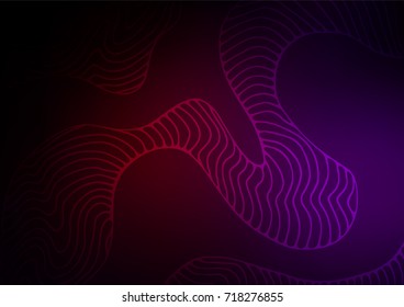 Dark Purple vector natural abstract texture. Shining colored illustration with doodles in Arabic style. The best blurred design for your business.
