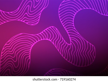 Dark Purple vector natural abstract pattern. Creative illustration in blurred style with doodles. Hand painted design for web, leaflet, textile.