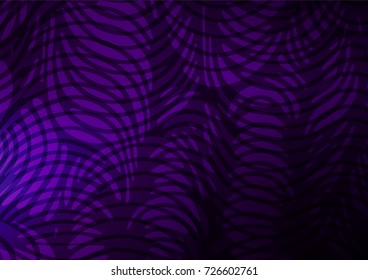Dark Purple vector natural abstract template. A vague abstract illustration with doodles in Indian style. Brand-new design for your business.