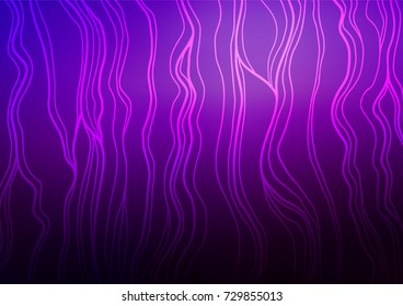 Dark Purple vector natural abstract background. Glitter abstract illustration with doodles and Zen tangles. Brand-new style for your business design.