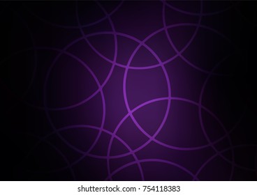 Dark Purple vector natural abstract pattern. Shining colored illustration with doodles in Zen tangle style. A completely new template for your business design.