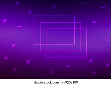 Dark Purple vector natural abstract pattern. Geometric doodle illustration in Origami style with gradient. Brand-new style for your business design.