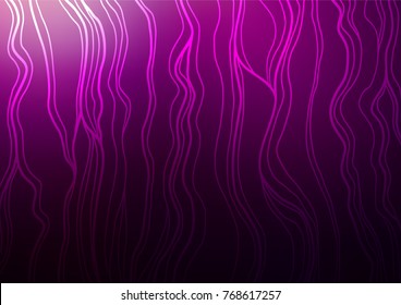 Dark Purple vector natural abstract pattern. Doodles on blurred abstract background with gradient. Brand-new design for your business.