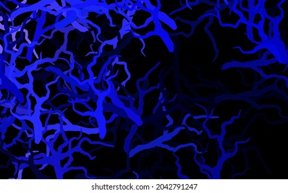 Dark Purple vector natural background with leaves, branches. Sketchy doodles on white background. Pattern for wallpapers, coloring books.