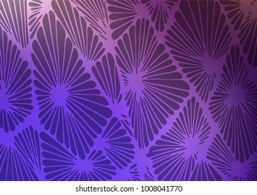 Dark Purple vector natural elegant background. Geometric doodle illustration in Origami style with gradient. The pattern can be used for heads of websites and designs.