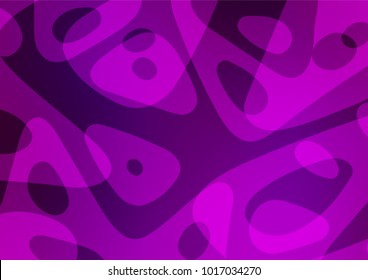 Dark Purple vector natural elegant background. Blurred decorative design in Indian style with Zen tangles. The completely new template can be used for your brand book.
