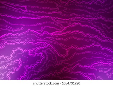 Dark Purple vector natural elegant background. Shining colored illustration with doodles in Zen tangle style. Brand-new design for your business.