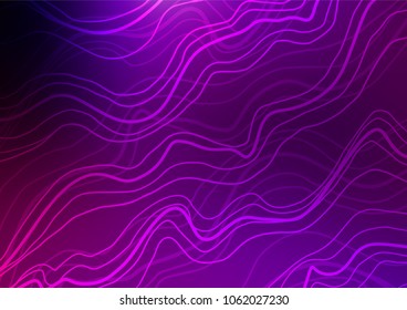 Dark Purple vector natural elegant background. Blurred decorative design in Indian style with Zen tangles. A completely new template for your business design.