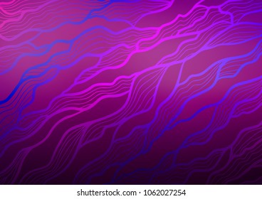 Dark Purple vector natural elegant template. An elegant bright illustration with lines in Natural style. Hand painted design for web, wrapping, wallpaper.