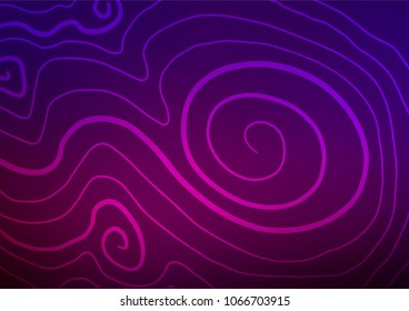 Dark Purple vector natural elegant pattern. Shining colored illustration with doodles in Zen tangle style. Hand painted design for web, wrapping, wallpaper.